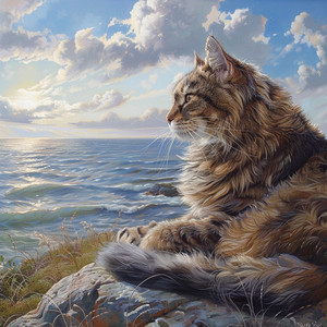 Canciones De Cuna Felinas Oceánicas Tranquilas