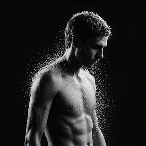 Sweat on my skin salt