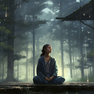 Serenidad De La Meditación De La Lluvia