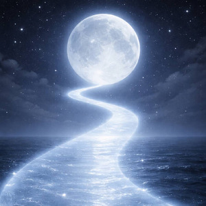 透明な月の路