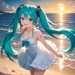 月に照らされて