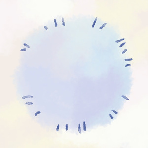 ぶわぶわになってる毬のように