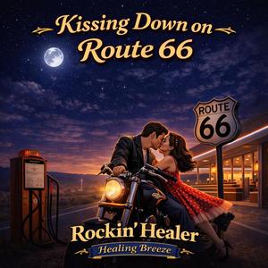 Kisses at the line Route 66