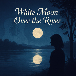 White Moon Over the River