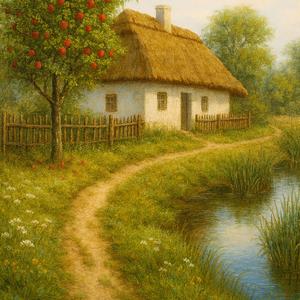 Nádfedeles házikó