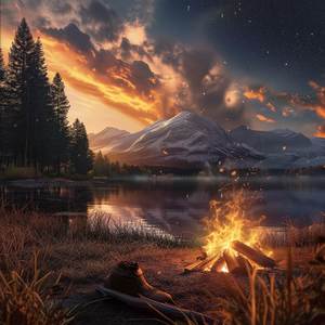 Relaxing Music & Campfire • Relaxing Piano Music, Soothing Music, Calm Music