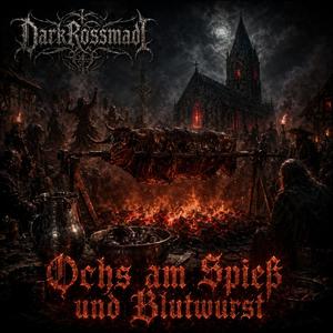 Ochs am Spieß und Blutwurst