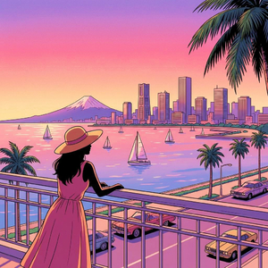 真夏のシルエット