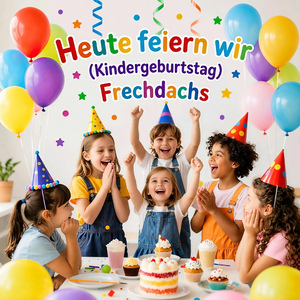Heute feiern wir (Kindergeburtstag)