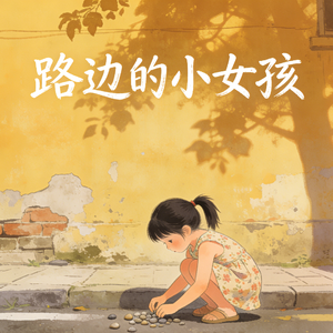 路边的小女孩