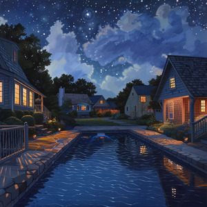 疲れを癒す星降る夜空