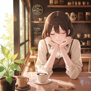 Tranquil Lofi Hip Hop Sax at a Cozy Cafe for Study – 528Hz