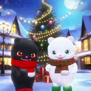 🎄#Junglebell ⛄シロスケ＆クロスケ（チクチクさん歌詞変） by 𝓚𝓐𝓡𝓐𝓢𝓤：𝓡𝓮