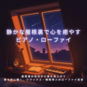 星を見上げる寝る前のローファイ音楽