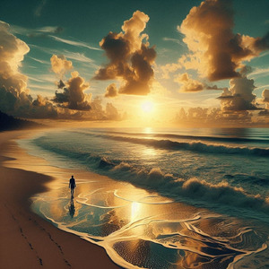 if you walk along the seashore