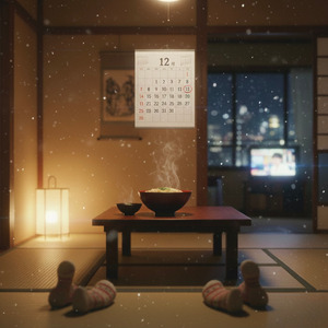 年末のカレンダー