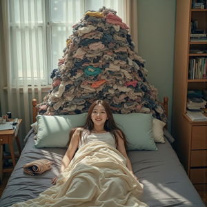 พรุ่งนี้ค่อยจัดห้องแล้วกันนะ