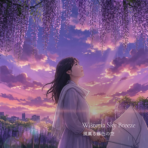 風薫る藤色の空
