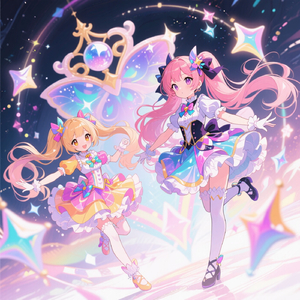 輝く魔法少女戦士達