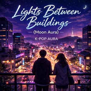 K-Pop Aura Lights Between Buildings (Moon Aura)