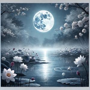 연못에 비친 달빛