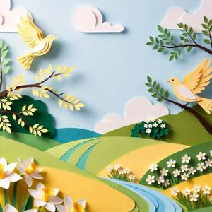 Printemps fleuri dans les champs