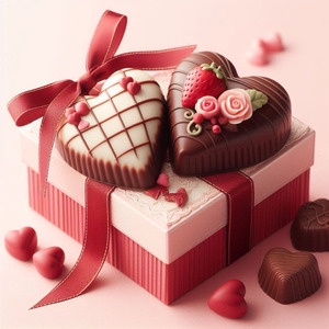 二人の甘いチョコレート