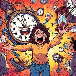 하루가 왜 이렇게 짧으냐고 잠깐 고민하는 사이에 한 시간이나 흐른 것 같다고 생각했는데 시계를 보니까 더헉! 놀랐어 킥킥 by Garbage Music