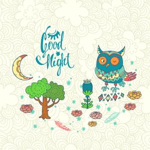 ASMR The sound of crickets and owls in the deep night for consoling mind