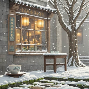旧街初雪