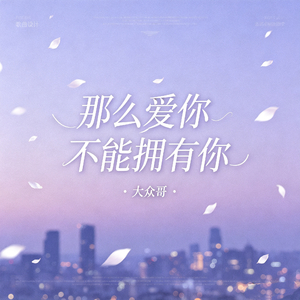 那么爱你不能拥有你