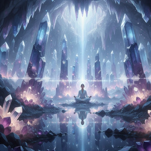 水晶の洞窟ヒーリング - 幻想シンセと高周波の輝き