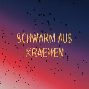 Schwarm aus Krähen