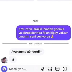 Avukatıma gönderdim