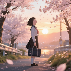 Breath of the Sakura – Cyan Luminance IX