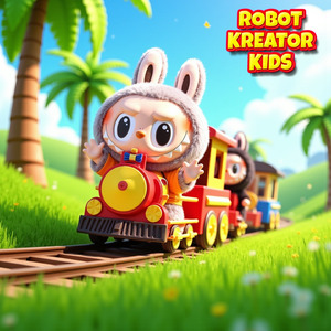 Labubu Naik Kereta Api