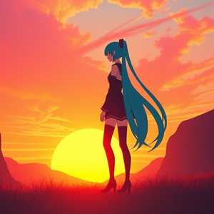 量子ゼリーと反転する夕焼け by Gacky