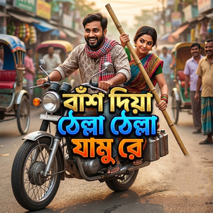 বাঁশ দিয়া ঠেল্লা ঠেল্লা যামু রে