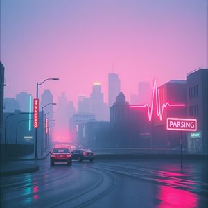 The city glows with artificial dawns