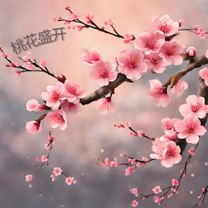 桃花盛开