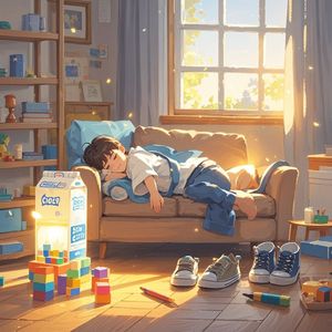 空房间的暖阳-七彩阳光