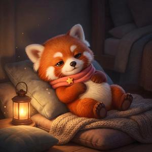 Lantern shelf after midnight