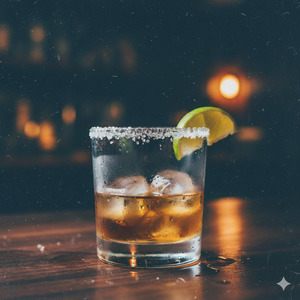 Una De Ron Con 3 De Hielo