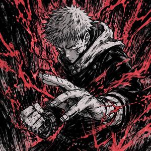 Yuji Itadori (Jujutsu Kaisen) Montagem Área de Caça