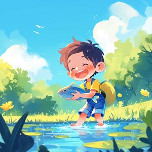 我抓到了一条鱼