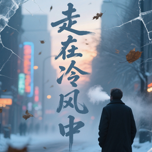 走在冷风中