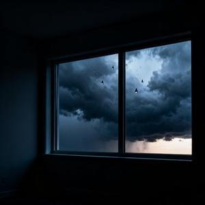 窗外大雨将至
