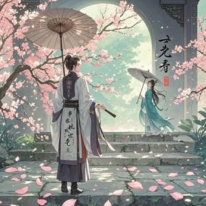 人面桃花相映红