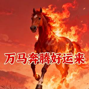 万马奔腾好运来（阖家幸福发大财）