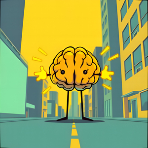 Superhero on the Sidewalk